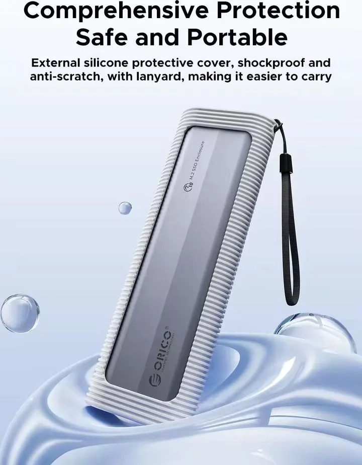 ORICO θήκη για M.2 NVME/NGFF SSD AXM2S-G2, 10Gbps, tool free, γκρι — εικόνα 3