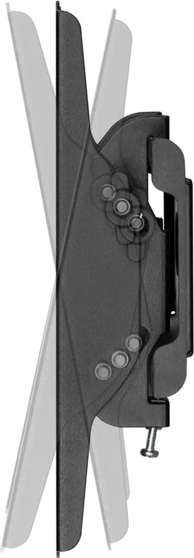 POWERTECH επιτοίχια βάση τηλεόρασης PT-1126, 23-43", έως 45kg, ρυθμιζόμενη κλίση — εικόνα 2