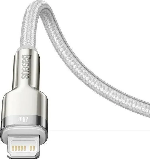 BASEUS Cafule καλώδιο φόρτισης, Type-C ΣΕ Lightning, 20W, 1M, λευκό — εικόνα 3