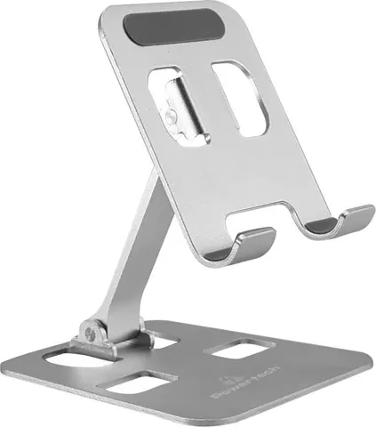 POWERTECH μεταλλική βάση smartphone/tablet PT-1159, 10", foldable, ασημί