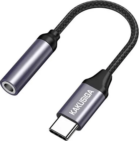 KAKUSIGA αντάπτορας USB-C σε 3.5mm KSC-428, γκρι