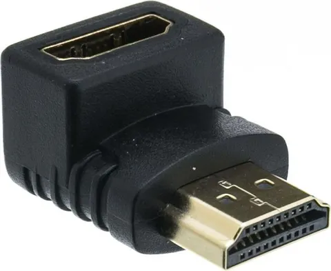 POWERTECH αντάπτορας HDMI CAB-H034, γωνιακός 90°, μαύρος
