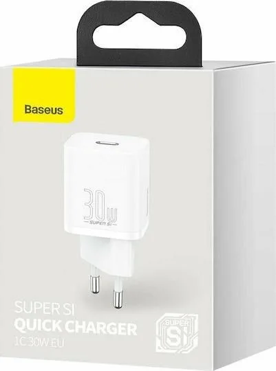 BASEUS Super SI φορτιστής ΓΡΗΓΟΡΗΣ φόρτισης, 30W, λευκό — εικόνα 3