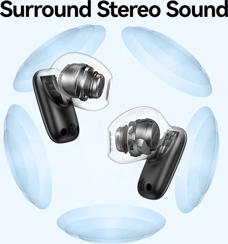USAMS earphones με θήκη φόρτισης ID25, TWS, Φ13mm, 30/230mAh, λευκά — εικόνα 2