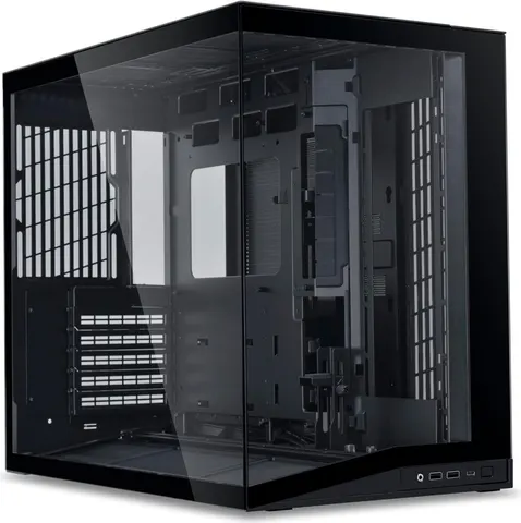 LIAN LI O11D Mini V2 Black - ATX PC Gaming Case - Improved Airflow - GPU Support Bracket