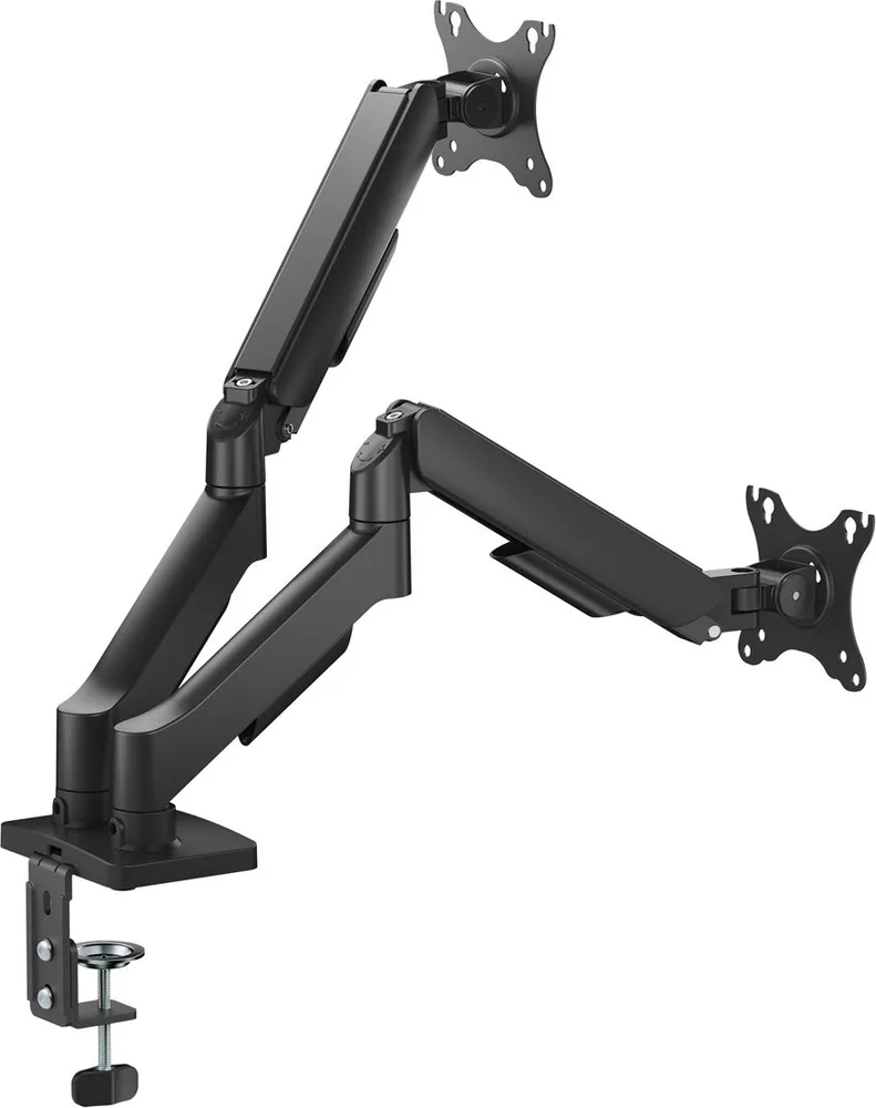 POWERTECH βάση γραφείου για 2x οθόνες PT-1425, 17-32", έως 9kg — εικόνα 6
