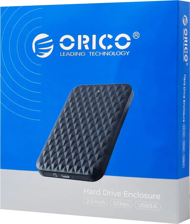 ORICO θήκη για 2.5" SATA HDD/SSD 2520U3-V1, 5Gbps, μαύρη — εικόνα 8