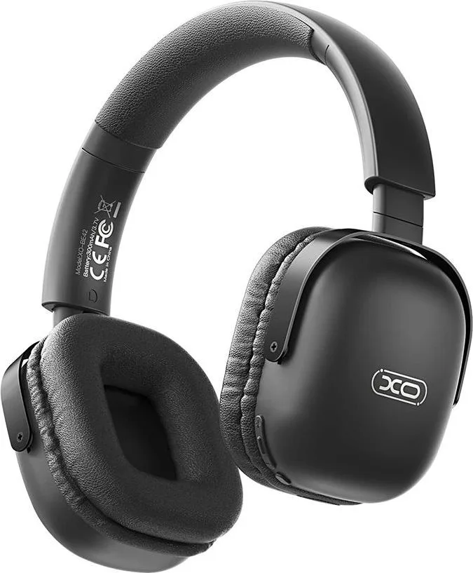 XO BE42 Scarlet Bluetooth ακουστικά κεφαλής, αναδιπλούμενα, μαύρα — εικόνα 3