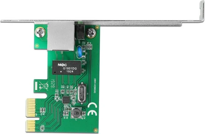 DELOCK κάρτα επέκτασης PCI Express σε RJ45 90381, 1000Mbps, low profile — εικόνα 2