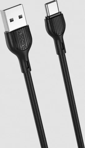 XO NB200 καλώδιο φόρτισης 2.1A Type-C, μαύρο, 1m