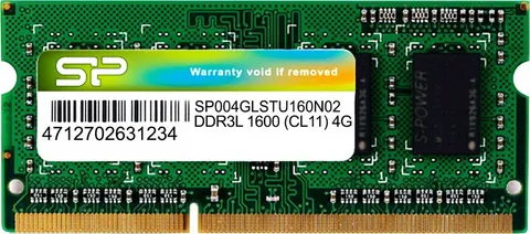 SILICON POWER Μνήμη DDR3L Sodimm , 4GB, 1600MHz, PC3L-12800, CL11, 1.35v