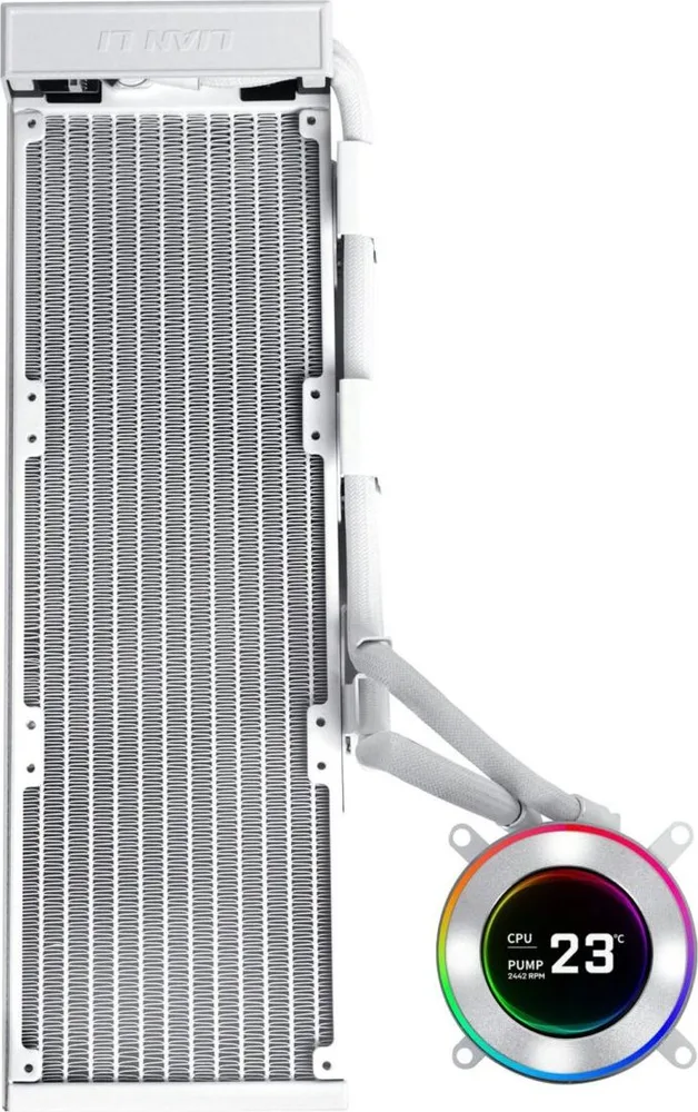 LIAN LI HydroShift II LCD-C 360 No Fans White - AIO CPU Liquid Cooler — εικόνα 2