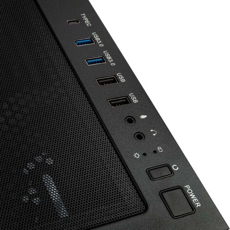 Kolink Unity Peak ARGB Midi Tower Showcase - Black ATX 400mm clearance with 4 ARGB Fans — εικόνα 9