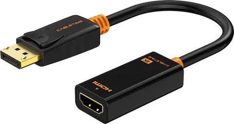 CABLETIME αντάπτορας DisplayPort σε HDMI CT-AV586-01G4K, 4K/30Hz, μαύρος