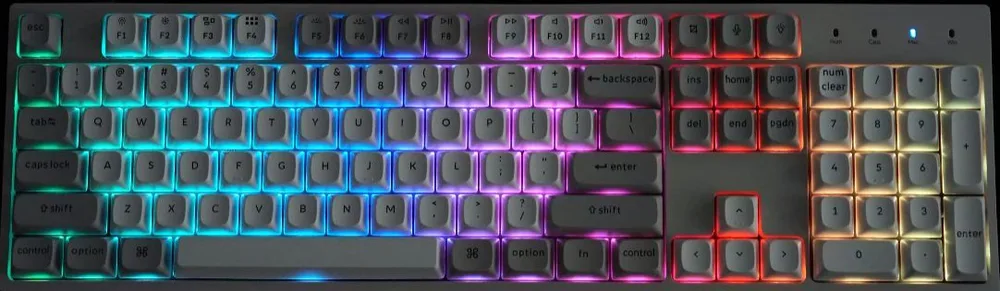 Keychron C2 Pro (C2PX-M1) QMK/VIA Mechanical Red Switch - 8K Polling Rate Hot Swap.100% US Retro RGB — εικόνα 4