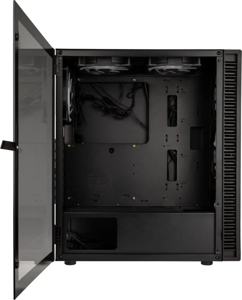 Kolink Observatory HF Mesh ARGB Midi Tower Case - Black (with 6 ARGB fans - 3x140mm & 3x120mm) — εικόνα 4