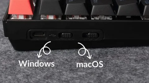 Keychron K8 V2 (K8X-C1) QMK Wireless Mechanical Keyboard Red Switch RGB 80% US Lay Aluminum Frame — εικόνα 5