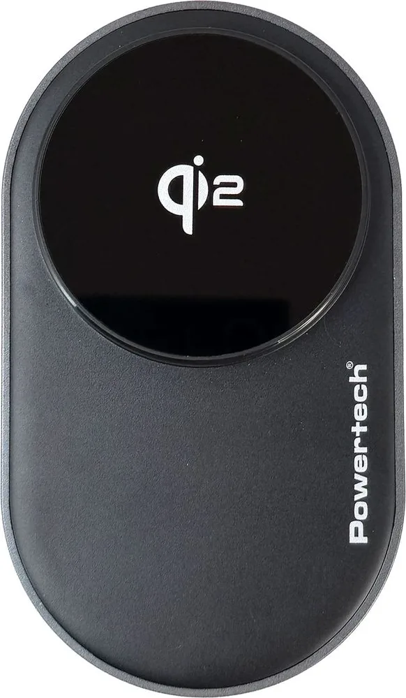 POWERTECH ασύρματος φορτιστής PT-1491, 3 σε 1, Qi2, 15W, μαύρος — εικόνα 3