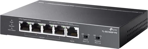 TP-LINK desktop switch TL-SG1005P-PD, 5x Gigabit θύρες, PoE+, UN/1.0