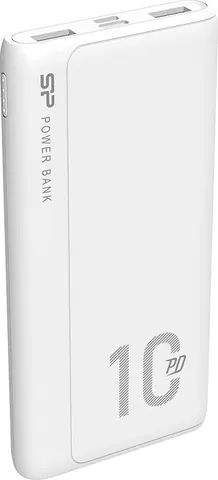 SILICON POWER power bank QP15, 10000mAh, 2x USB & USB Type-C, 3A, λευκό