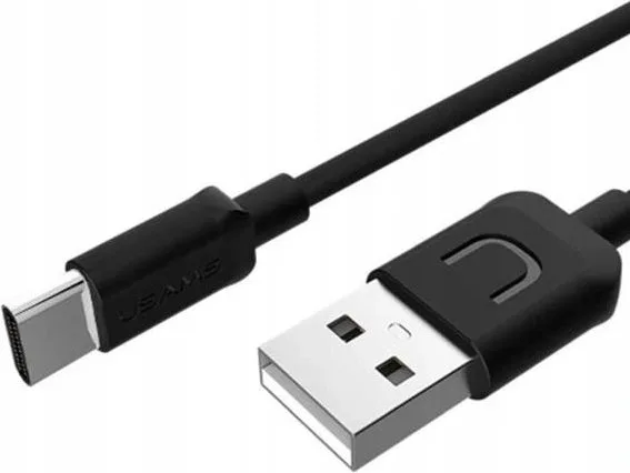 USAMS καλώδιο USB σε USB-C US-SJ099 U-Turn, 2.1A, 1m, μαύρο — εικόνα 2