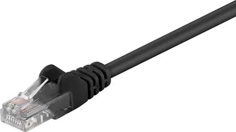 GOOBAY καλώδιο δικτύου 68649, CAT 5e U/UTP, CCA, PVC, 3m, μαύρο