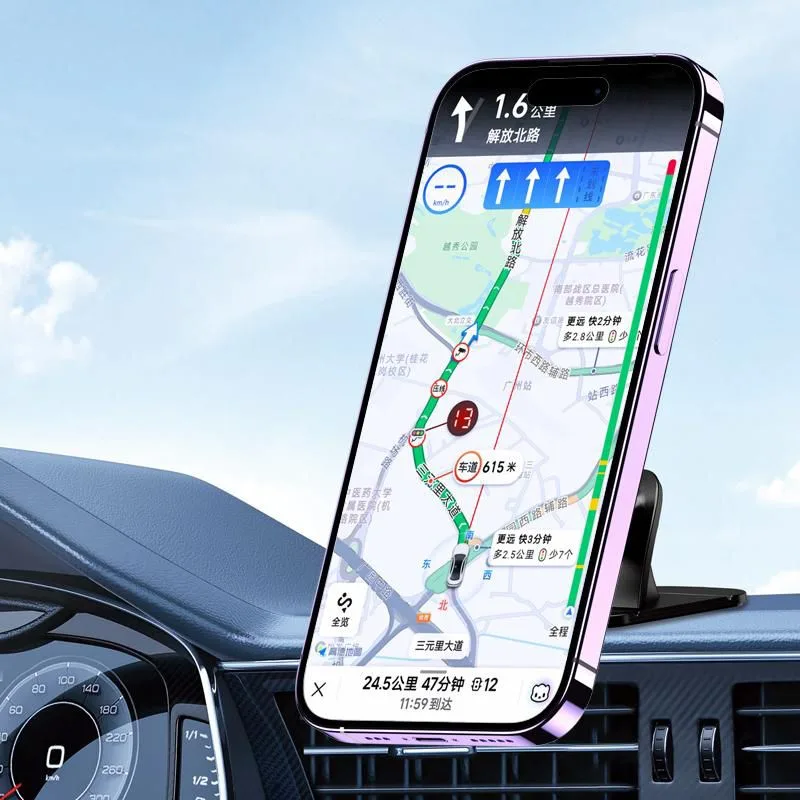 KAKUSIGA βάση smartphone αυτοκινήτου KSC-1705 για ταμπλό, μαγνητική, μαύρη — εικόνα 2