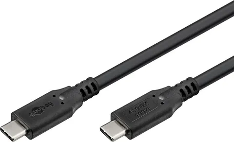 GOOBAY καλώδιο USB-C 74193, USB4, 100W, 40Gbps, 8K/60Hz, 2m, μαύρο
