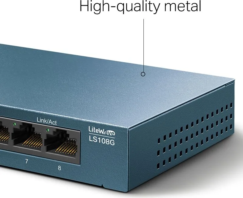 TP-LINK Desktop Switch LS108G, 8-port 10/100/1000Mbps, Ver. 1.0 — εικόνα 2