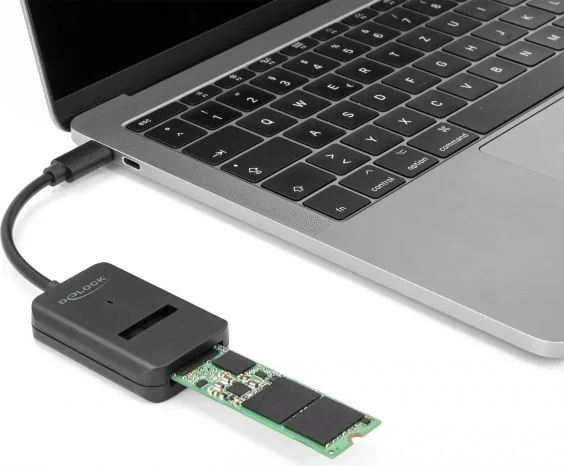 DELOCK αντάπτορας USB-C σε M.2 NVMe PCIe/SATA SSD 64198, 10Gbps — εικόνα 2