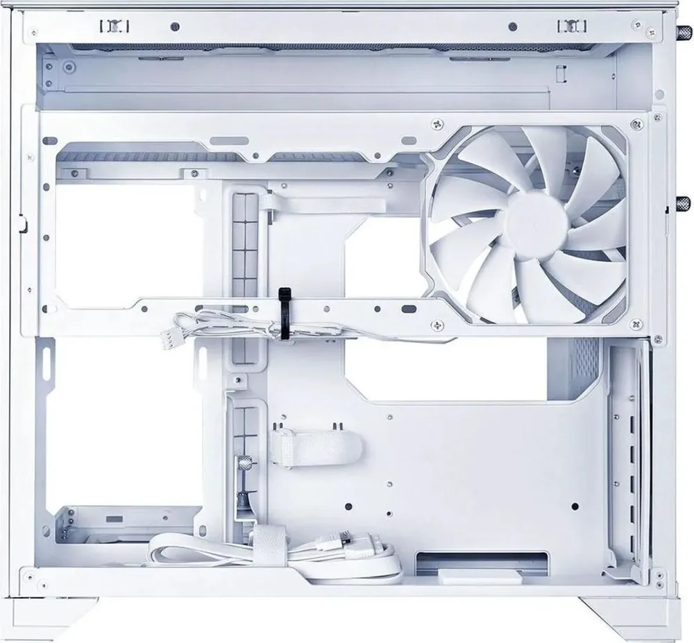LIAN LI O11 Vision-M White - Micro-ATX / Mini-ITX - w/ 140mm Fan - 360mm AIO Support - PC Case — εικόνα 4