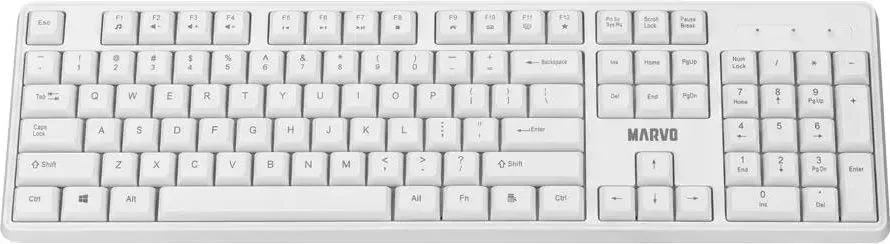MARVO Office WS005 ασύρματο σετ Πληκτρολογιο/ποντικι, λευκό — εικόνα 2
