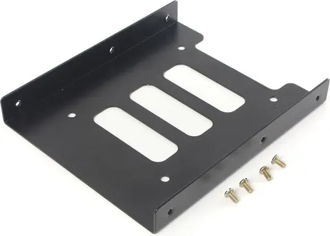 POWERTECH tray 3.5" για 2.5" HDD/SSD BRAT-001, μεταλλικό, μαύρο