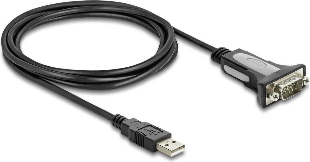 DELOCK καλώδιο USB σε RS-232 66922, 921.6Kbps, 3m, μαύρο — εικόνα 3