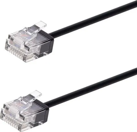 POWERTECH καλώδιο δικτύου CAB-N466, Cat 6A U/UTP, ultra slim, copper, 500MHz, 15m, μαύρο