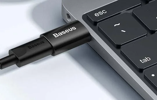BASEUS Ingenuity Series, αντάπτορας OTG, USB ΣΕ Type-C, ΜΑΥΡΟΣ — εικόνα 2