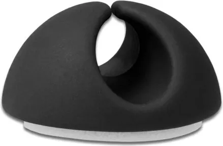 POWERTECH οργανωτές καλωδίων TIES-072, 1 θέση, Φ9mm, μαύρο, 10τμχ