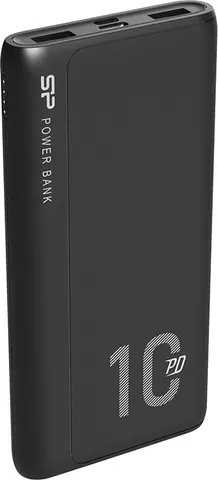 SILICON POWER power bank QP15, 10000mAh, 2x USB & USB Type-C, 3A, μαύρο