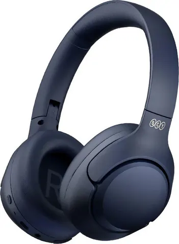 QCY H3 High-Res Headset Blue - w. Mic, Active Noise Canceling with 4 mode ANC 60h Multipoint