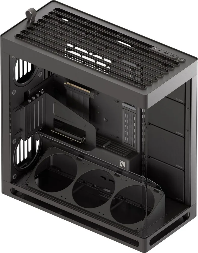 HAVN HS 420 VGPU black Premium Midi Tower Case - with vertical GPU support — εικόνα 3