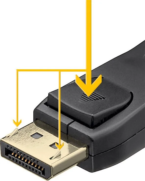 GOOBAY καλώδιο DisplayPort 74759, VESA Certified, 16K/60Hz, 80 Gbps, 1m, μαύρο — εικόνα 2