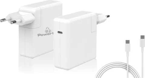 POWERTECH φορτιστής laptop PT-704 για Apple, USB Type-C PD, 61W, λευκός