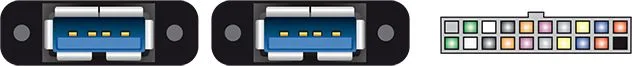 DELOCK καλώδιο USB 3.0 19 pin header (F) σε 2x USB 3.0 (F) 85244, 80cm — εικόνα 2