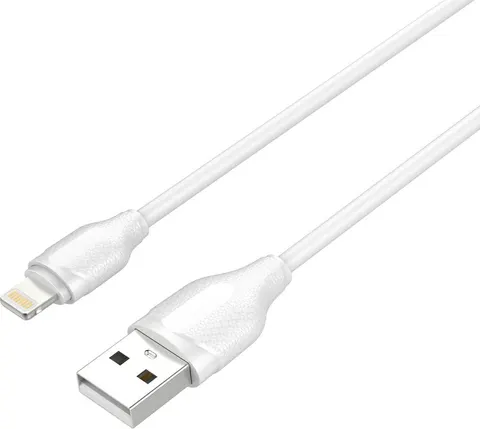 LDNIO καλώδιο Lightning σε USB LS371, 2.1A, 1m, λευκό