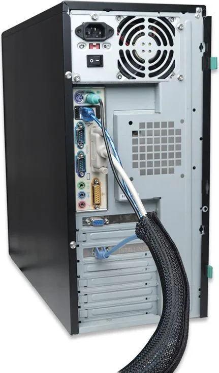 POWERTECH δεματικό καλωδίων τύπου Flex Wrap TIES-001, 1.8m, μαύρο — εικόνα 4