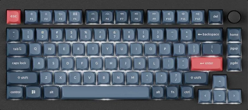 Keychron C75 HE (C75H-D1) Hall Effect Keyboard Magnetic Switch Black 75% US Layout — εικόνα 6