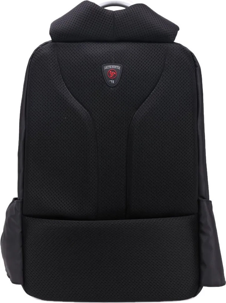 ARCTIC HUNTER τσάντα πλάτης B00208 με θήκη laptop 15.6", λουκέτο TSA, 24L, γκρι — εικόνα 6