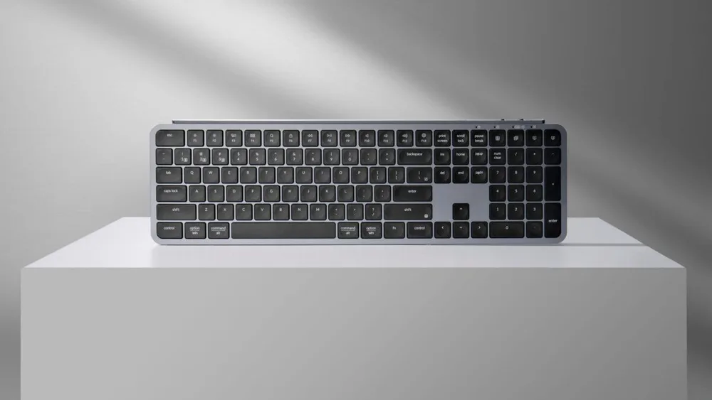 Keychron B6 Pro (B6P-K1) Ultraslim Wireless BT Keyboard ZMK Online customization - Gray 100% US Lay — εικόνα 4