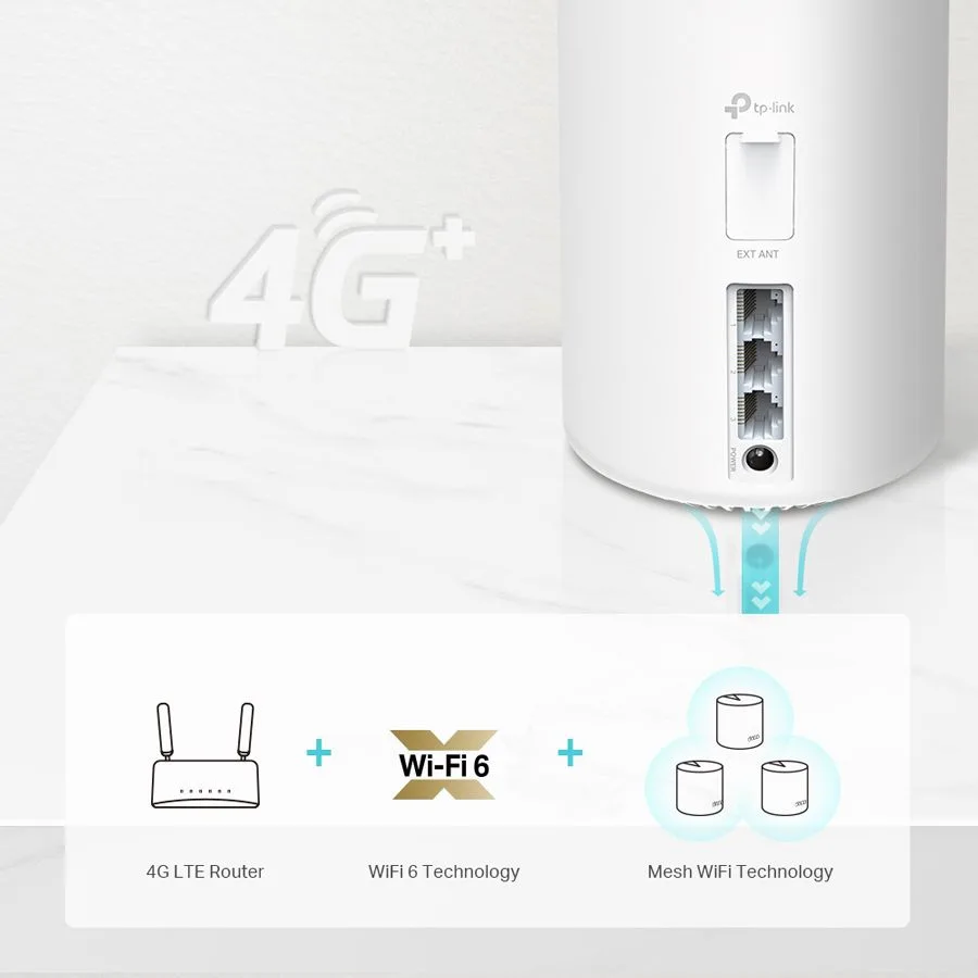 TP-LINK Whole Home Mesh WiFi 6 Deco X20-4G, 4G+ Cat6 AX1800, Ver. 1.0 — εικόνα 4