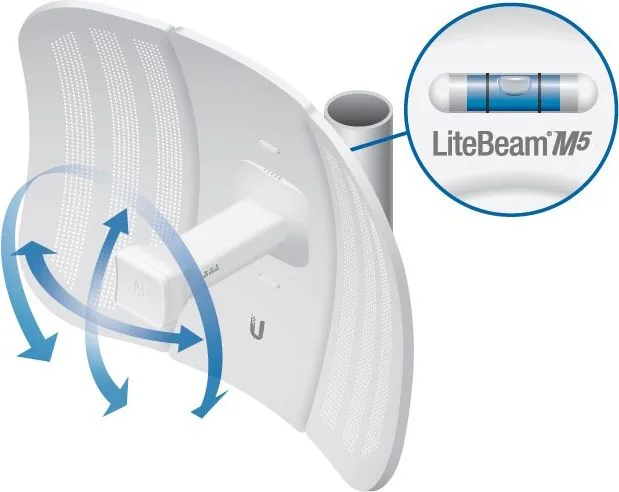 UBIQUITI LiteBeam M5 airMAX CPE Access Point LBE-M5-23, 23dBi, 5GHz — εικόνα 2